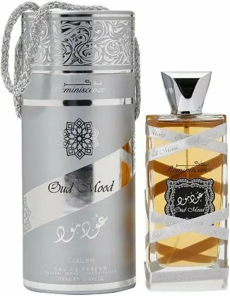 Lattafa Oud Mood Reminiscence para Eau de Parfum Unisex en Spray,3.4 oz