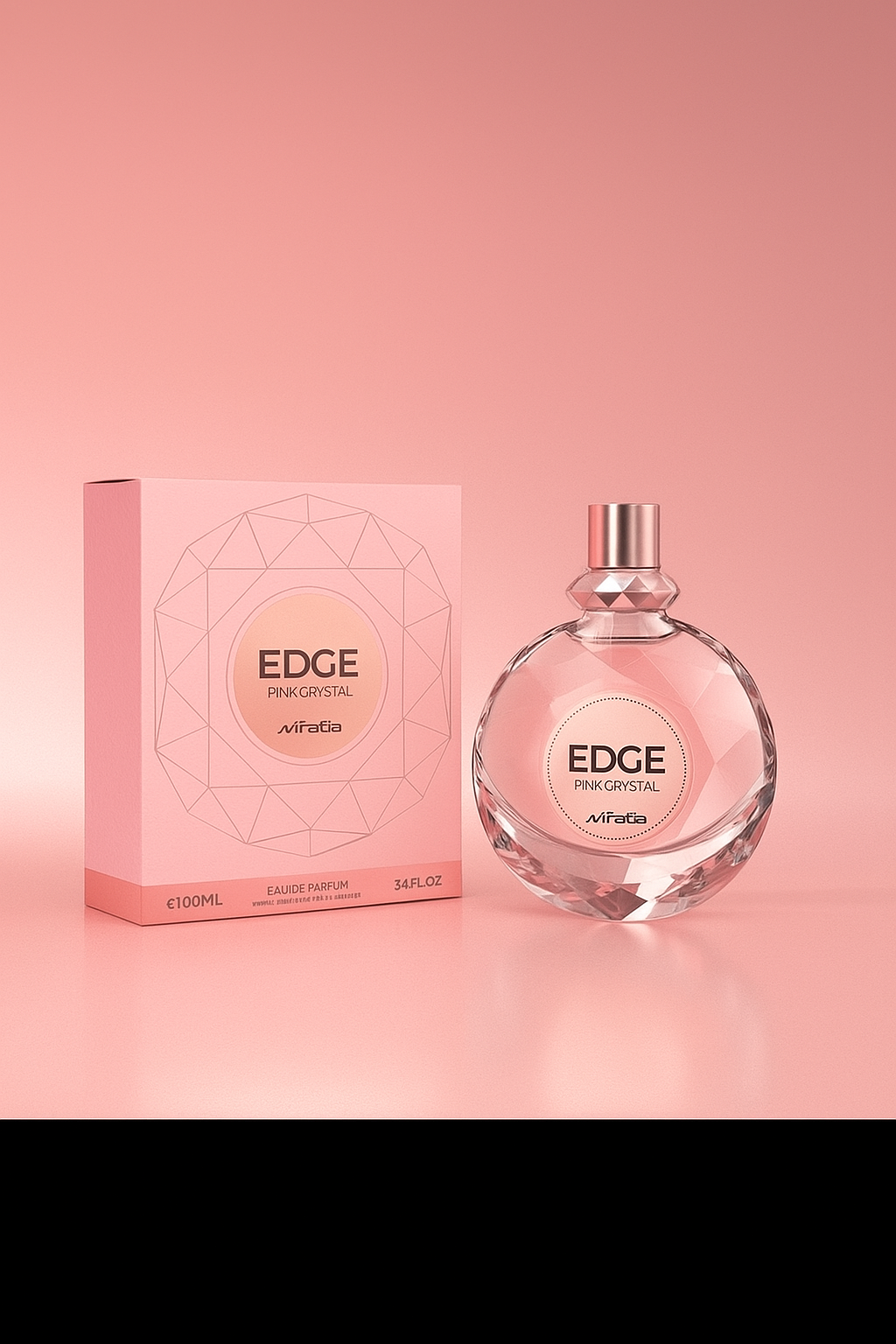 Mirada Edge Pink Crystal EDP For Women 3.4FL.OZ 100ML